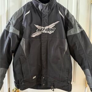 Ski-Doo Men's Black and Gray Performance Snowmobiling Jacket and Pants set